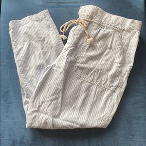 Seashore Striped Linen Pant